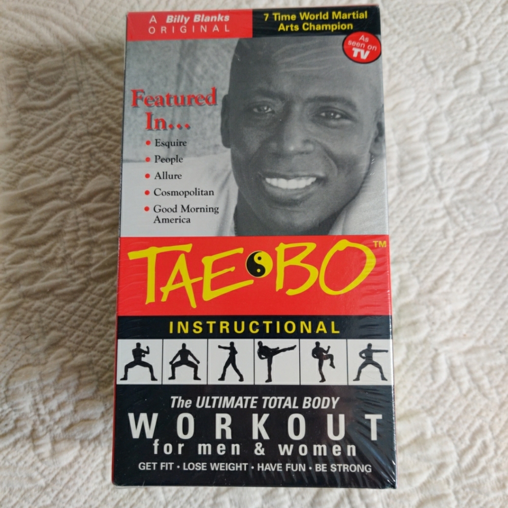 Billy Banks Tae Bo Instructional Ultimate Body Workout For Men & Women VHS Set